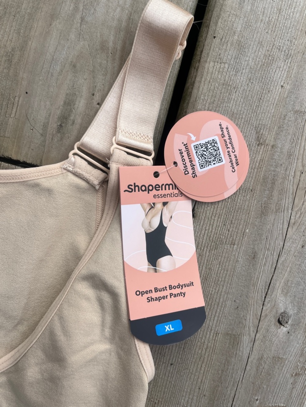 NWT Shapermint Seamless Nude Open-Bust Shaping Bodysuit Shaper Panty Size XL - Picture 3 of 5